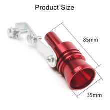 Load image into Gallery viewer, Universal Aluminum Turbo Sound Exhaust Muffler Pipe Whistle Car / Motorcycle Simulator Whistler, Size: XL, Outside Diameter: 35mm, Size: XL (Black), Size: XL (Gold), Size: XL (Blue), Size: XL (Red), Size: XL (Silver)