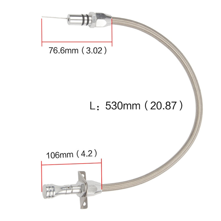 Car Flexible Stainless Transmission Gearbox Oil Dipstick 530mm Oil Measuring Rod for Chevrolet, For Chevrolet(Silver), For Chevrolet(Red), For Chevrolet(Blue), For Chevrolet(Black)