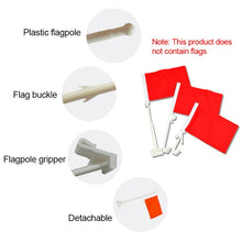 Load image into Gallery viewer, 10 PCS 43cm Clip-type Car Window Plastic Flagpole, No Flag, 43cm
