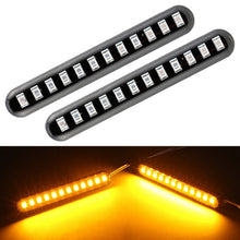 Load image into Gallery viewer, 1 Pair Motorcycle 12LED Running Water Turn License Plate Light, 12LED