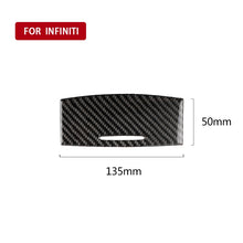 Load image into Gallery viewer, Car Carbon Fiber Gear Shift Ashtray Decorative Sticker for Infiniti Q50 / Q60 2014-2020, Gear Shift Ashtray
