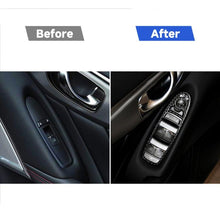 Load image into Gallery viewer, 4 PCS Car Carbon Fiber Window Lift Panel Decorative Sticker for Infiniti Q50 2014-2020, Left Drive, Window Lift Panel (A)