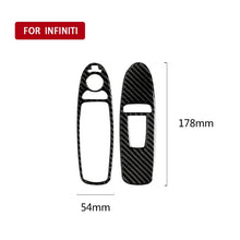 Load image into Gallery viewer, 2 PCS Car Carbon Fiber Window Lift Panel Decorative Sticker for Infiniti Q50, Left Drive, Window Lift Panel (2 PCS)