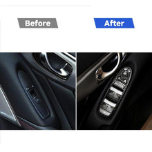 Load image into Gallery viewer, 2 PCS Car Carbon Fiber Window Lift Panel Decorative Sticker for Infiniti Q50, Left Drive, Window Lift Panel (2 PCS)