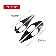 Load image into Gallery viewer, 4 PCS Car Carbon Fiber Door Inner Handle Panel Decorative Sticker for Infiniti Q50 2014-2020, Left Drive, Door Inner Handle Panel (A)