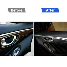 Load image into Gallery viewer, 4 PCS Car Carbon Fiber Door Inner Handle Panel Decorative Sticker for Infiniti Q50 2014-2020, Left Drive, Door Inner Handle Panel (A)