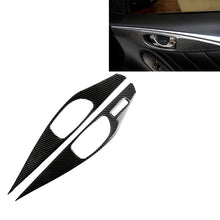 Load image into Gallery viewer, 2 PCS Car Carbon Fiber Door Inner Handle Panel Decorative Sticker for Infiniti Q60, Left Drive, Door Inner Handle Panel