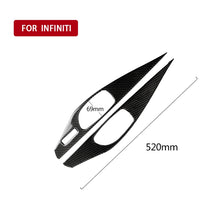 Load image into Gallery viewer, 2 PCS Car Carbon Fiber Door Inner Handle Panel Decorative Sticker for Infiniti Q60, Left Drive, Door Inner Handle Panel