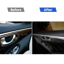 Load image into Gallery viewer, 2 PCS Car Carbon Fiber Door Inner Handle Panel Decorative Sticker for Infiniti Q60, Left Drive, Door Inner Handle Panel