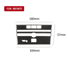 Load image into Gallery viewer, Car Carbon Fiber CD  Console Panel Decorative Sticker for Infiniti Q50 / Q60 2014-2020, CD Console Panel  (B)