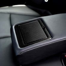 Load image into Gallery viewer, 2 PCS Car Carbon Fiber Rear Water Cup Holder Panel Decorative Sticker for Infiniti Q50 / Q60 2014-2020, Rear Water Cup Holder Panel