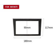 Load image into Gallery viewer, Car Carbon Fiber Navigation Frame Decorative Sticker for Infiniti Q50 / Q60 2014-2020, Navigation Frame