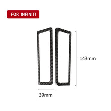 Load image into Gallery viewer, 2 PCS Car Carbon Fiber A Column Air Outlet Frame Decorative Sticker for Infiniti Q50 / Q60 2014-2020, A Column Air Outlet Frame