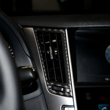 Load image into Gallery viewer, 2 PCS Car Carbon Fiber Central Air Outlet Frame Decorative Sticker for Infiniti Q50 / Q60 2014-2020, Central Air Outlet Frame