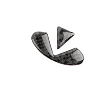 Load image into Gallery viewer, 2 PCS Car Carbon Fiber Steering Wheel Logo Decorative Sticker for Infiniti Q50 / Q60 2014-2020, Steering Wheel Logo