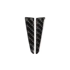 2 PCS Car Carbon Fiber Steering Wheel Below Decorative Sticker for Infiniti Q50 / Q60 2014-2020, Steering Wheel Below