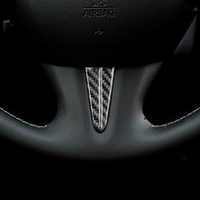Load image into Gallery viewer, 2 PCS Car Carbon Fiber Steering Wheel Below Decorative Sticker for Infiniti Q50 / Q60 2014-2020, Steering Wheel Below