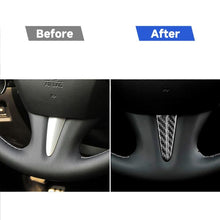 Load image into Gallery viewer, 2 PCS Car Carbon Fiber Steering Wheel Below Decorative Sticker for Infiniti Q50 / Q60 2014-2020, Steering Wheel Below