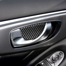 Load image into Gallery viewer, 4 PCS Car Carbon Fiber Door Inner Handle Wrist Panel Decorative Sticker for Infiniti Q50 / Q60 2014-2020, Door Inner Handle Wrist