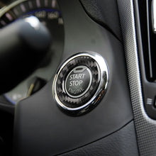 Load image into Gallery viewer, Car Carbon Fiber One-button Start Decorative Sticker for Infiniti Q50 / Q60 2014-2020, One-button Start