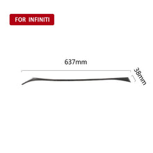 Load image into Gallery viewer, Car Carbon Fiber Right Side of the Dashboard Decorative Sticker for Infiniti Q50 / Q60 2014-2020, Left Drive, Right Side of the Dashboard