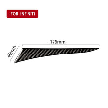 Load image into Gallery viewer, Car Carbon Fiber Left Side of the Dashboard Decorative Sticker for Infiniti Q50 / Q60 2014-2020, Left Drive, Left Side of the Dashboard