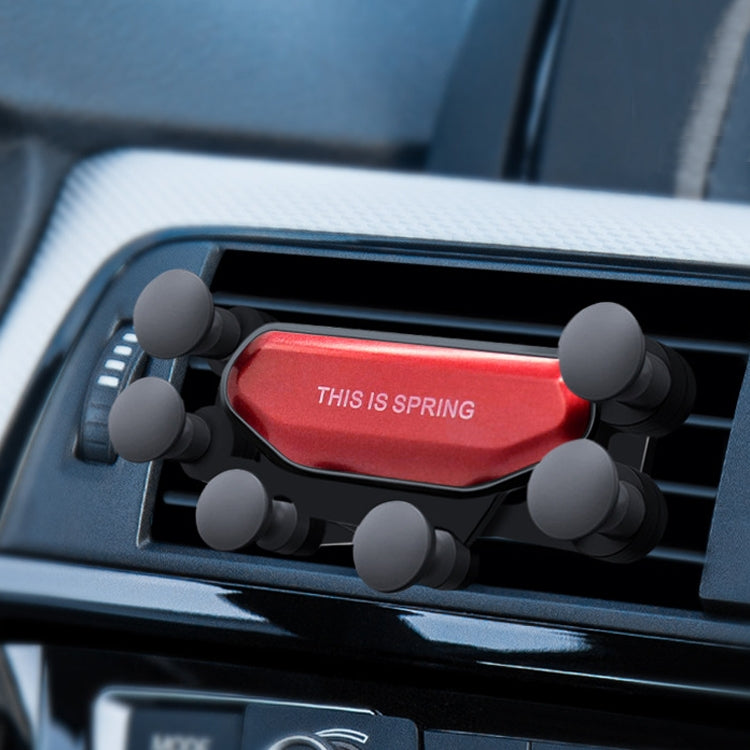 Car Air Outlet Six-claw Gravity Mobile Phone Holder Bracket, Six-claw Phone Holder(Black), Six-claw Phone Holder(Red), Six-claw Phone Holder(Silver)