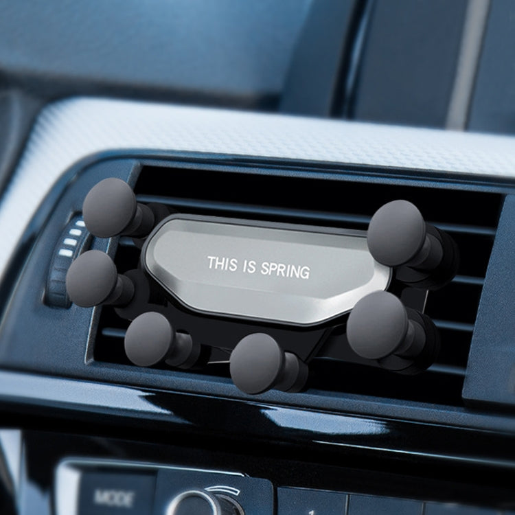 Car Air Outlet Six-claw Gravity Mobile Phone Holder Bracket, Six-claw Phone Holder(Black), Six-claw Phone Holder(Red), Six-claw Phone Holder(Silver)
