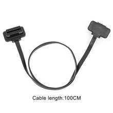 Load image into Gallery viewer, 16PIN Car OBD Diagnostic Extended Cable OBD2 Male to Female Cable, Cable Length: 100cm, 100cm
