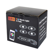 Load image into Gallery viewer, 4 in 1 Universal Car APP Control RGB Chassis Atmosphere Lights Colorful Lighting Decorative Lamp, Car APP Control Atmosphere Lights