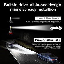 Load image into Gallery viewer, 2 PCS EV18 H7 DC9-30V 20W 6000K 2500LM Car LED Headlight Lamps, EV18-H7