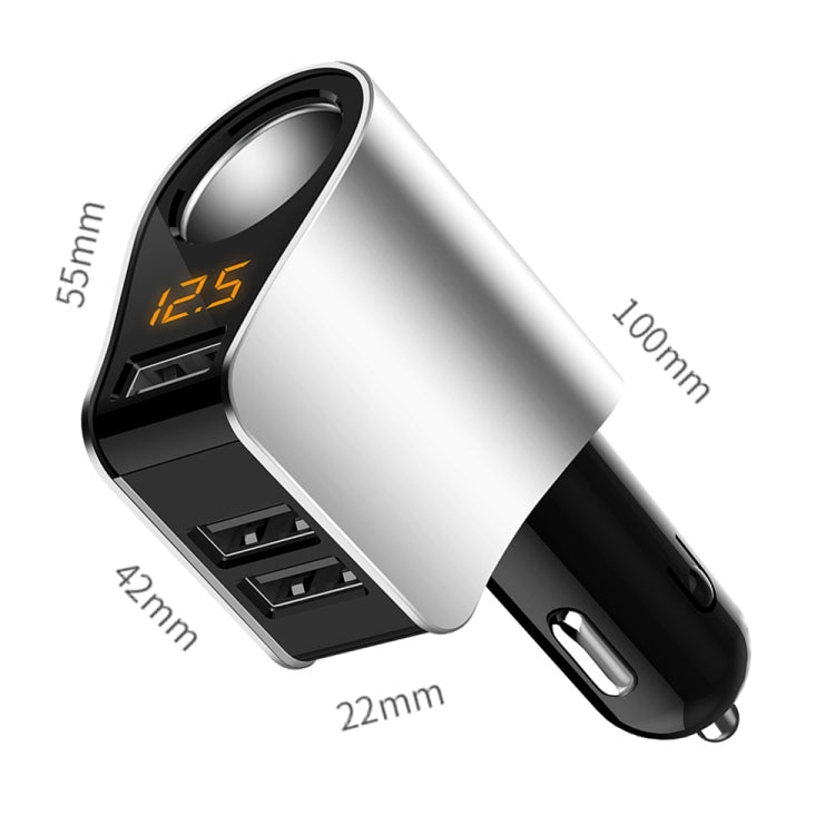 Car Multi-functional Three USB Charger Adapter 3 in 1 Fast Charger, HY101