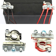 Load image into Gallery viewer, FOXSUR 1 Pair Car Automotive Battery Wire Cable Terminals Clamp Connectors Kit, Wire Cable Terminals