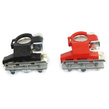 Load image into Gallery viewer, FOXSUR 1 Pair Car Automotive Battery Wire Cable Terminals Clamp Connectors Kit, Wire Cable Terminals
