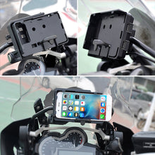 Load image into Gallery viewer, Motorcycle Mobile Phone Holder USB Charger Bracket, USB Charger Bracket