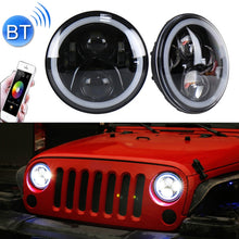 Load image into Gallery viewer, 2 PCS 7 inch DC12V 6000K-6500K 50W Car LED Headlight Cree Lamp Beads for Jeep Wrangler / Harley, Support APP + Bluetooth Control, DC12V 6000K-6500K 50W