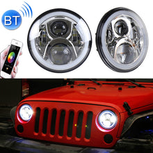 Load image into Gallery viewer, 2 PCS 7 inch DC12V 6000K-6500K 50W Car LED Headlight Cree Lamp Beads for Jeep Wrangler / Harley, Support APP + Bluetooth Control, DC12V 6000K-6500K 50W