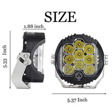 Load image into Gallery viewer, 5 inch DC12V-24V 5000LM 6500K 50W Car LED Headlight for Jeep Wrangler / Harley, OL-1950