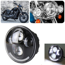 Load image into Gallery viewer, 5.75 inch DC12V 6000K-6500K 40W Car LED Headlight for Harley, 5.75 inch (Silver), DC12V 40W