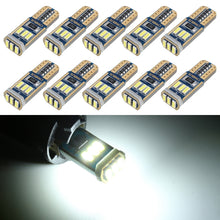 Load image into Gallery viewer, 10 PCS T10 DC12V / 1.7W / 6000K / 110LM 9LEDs SMD-4014 Car Clearance Light, with Decoder, 10pcs DC12V / 1.7W / 6000K / 110LM