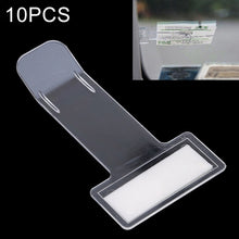 Load image into Gallery viewer, 10 PCS Car Plastic Mounted Bill Clip Holder Parking Timing Car Ticket Holder, Plastic Mounted  Clip
