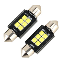 Load image into Gallery viewer, 2 PCS 36mm DC12V / 2.5W / 6000K / 170LM 6LEDs SMD-3030 Car Reading Lamp Dome Light, 36mm