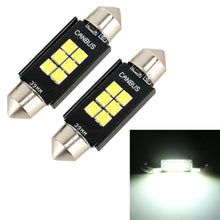 Load image into Gallery viewer, 2 PCS 39mm DC12V / 2.5W / 6000K / 170LM 6LEDs SMD-3030 Car Reading Lamp Dome Light, 39mm