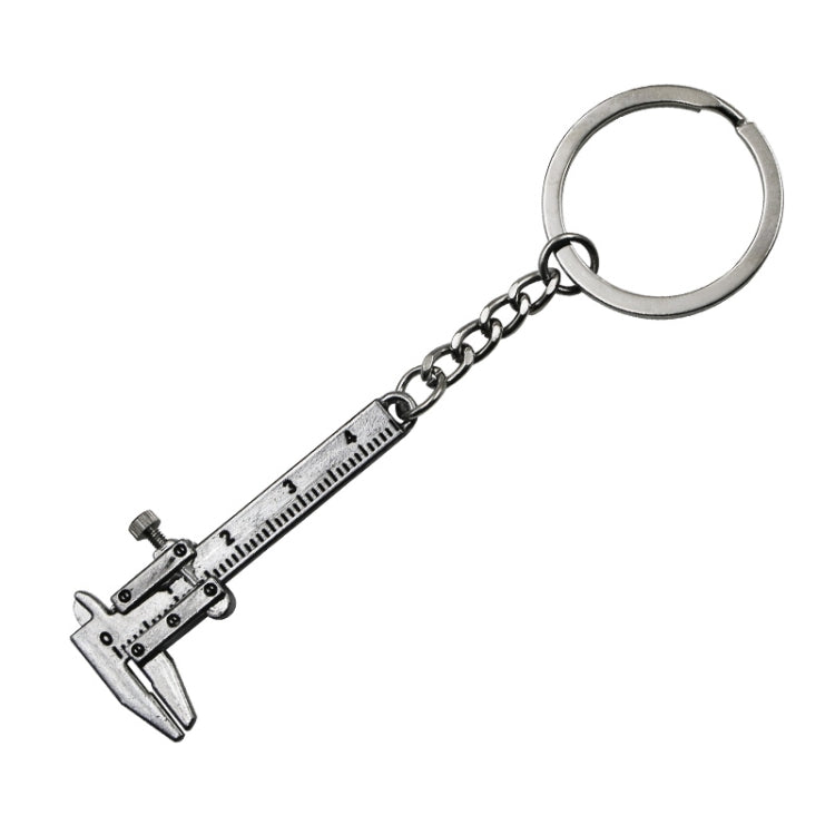 5 PCS Mini Vernier Caliper Keychain Key Rings, Vernier Shape(Bronze), Vernier Shape(Silver)