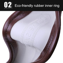 Load image into Gallery viewer, Universal Car Genuine Leather Pinhole Steering Wheel Cover, Diameter: 38cm