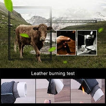 Load image into Gallery viewer, Universal Car Genuine Leather Pinhole Steering Wheel Cover, Diameter: 38cm