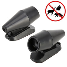 Load image into Gallery viewer, Pair Car ABS Deer Alert Sound Alarm Ultrasonic Wind Power Animal Repeller, Wind Power Animal Repeller (Black), Wind Power Animal Repeller (Black Silver)