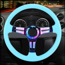 Load image into Gallery viewer, Car Colorful Modified Racing Sport Horn Button Steering Wheel, Diameter: 34.6cm