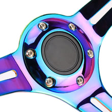 Load image into Gallery viewer, Car Colorful Modified Racing Sport Horn Button Steering Wheel, Diameter: 34.6cm
