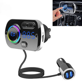 BC49BQ Car Digital Radio Receiver Bluetooth MP3 Player FM Transmitter Voice Assistant QC3.0 Quick Charger, BC49BQ